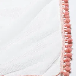 BIBA Girls Peach Cotton Embroidered Suit Set image 5