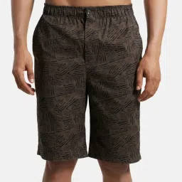 Jockey US88 Men's Super Combed Mercerized Cotton Woven Regular Fit Printed Bermuda (Prints May Vary) image 1