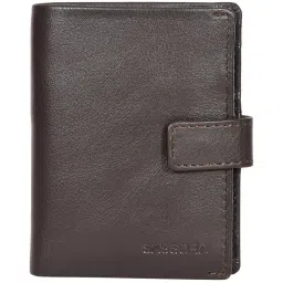 SASSORA JAY Brown Solid Small Card Holder image 1