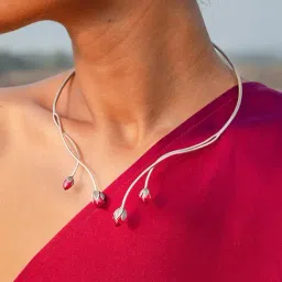 Shaya 92.5 Sterling Silver Rise Above Hate Necklace for Women-picture-14