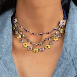Shaya 92.5 Sterling Silver Phulwadi Necklace for Women-image-37