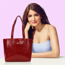 Lavie Betsgloss Red Synthetic Textured Tote Handbag-image-73