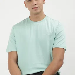 Calvin Klein Lichen Cotton Regular Fit Solid T-Shirt image 1