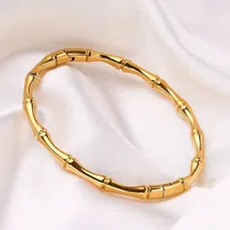 MEENAZ Gold-Plated Stainless Steel Anti Tarnish Kada Bracelet image 3