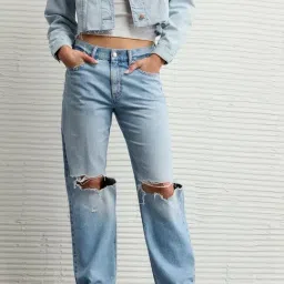 American Eagle Blue Regular Fit Jeans-picture-19