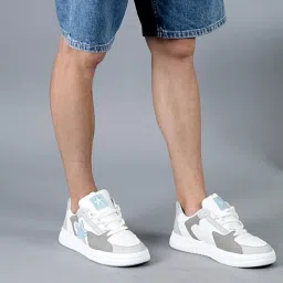 Fausto Men's Grey Casual Sneakers image 1