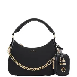 Aldo Black Solid Small Handbag-image-82