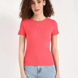 Tommy Hilfiger Amour Cotton Slim Fit T-Shirt-picture-33