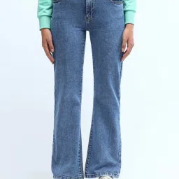 U.S. Polo Assn. Blue Cotton Mid Rise Jeans image 1