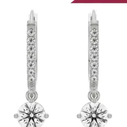 Emori 18k White Gold & Lab Grown Diamond Jisora Hoop Earrings-picture-37