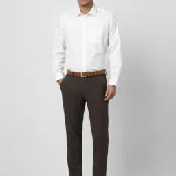 Van Heusen Brown Slim Fit Trousers image 5