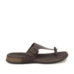 Hush Puppies by Bata Men's Coffee Brown T-Strap Sandals-image-41