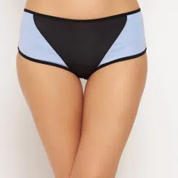 Clovia Black & Blue Cotton Hipster Panty-picture-25