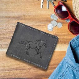 SASSORA Black ARLO Textured Small Leather Bi-Fold Wallet-picture-45