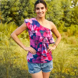 mabish by sonal jain Mabish Multicolored Printed Top image 1