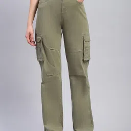 Monte Carlo Green Cotton Blend Solid Cargo image 1