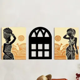 Art Street Black Synthetic Wood Wall Art For Home D¿cor image 1