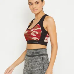 Clovia Maroon Non Wired Padded Sports Bra image 4