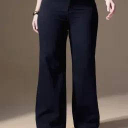 Miss Chase A+ Black Denim Solid High Rise Jeans-picture-19