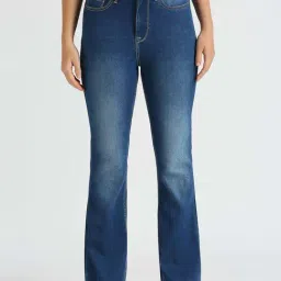 pepe jeans Pepe High Rise Jeans Blue Cotton High Rise Jeans-picture-11