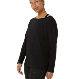 Asics Black Plain Sports T-Shirt image 3