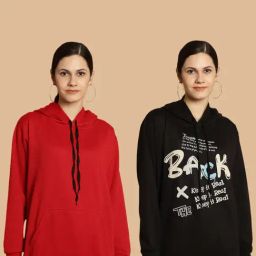 Vimal Jonney Maroon & Black Printed Sweatshirt - Pack Of 2-picture-14