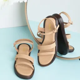 Inc.5 Women's Beige Ankle Strap Sandals image 1