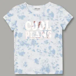 Fame Forever by Lifestyle Girls Blue Cotton Printed T-Shirt-picture-21