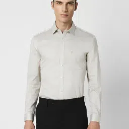 Van Heusen Grey Cotton Slim Fit Printed Shirt-picture-33