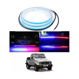 Cartronics 120cm Police strip Type Led  Red Blue  For Maruti Suzuki Gypsy King-picture-35