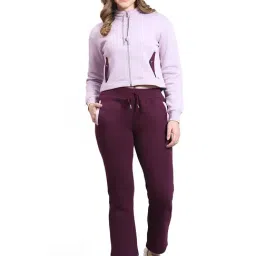 Monte Carlo Lilac & Purple Cotton Blend Regular Fit Tracksuit-picture-20