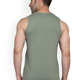 SLOWLORIS Pack Of 2 Bio-Wash Combed Cotton Gym Vests image 3