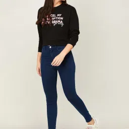 Ginger by Lifestyle Navy Cotton Low Rise Jeans image 4
