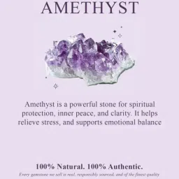 Ornate Jewels 925 Silver Natural Amethyst Chips Beads Adjustable Necklace for Women image 4