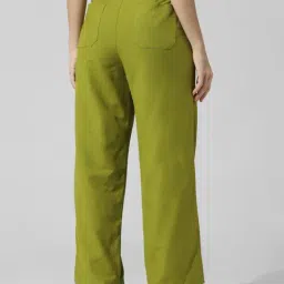 Only Green Regular Fit High Rise Pants image 2