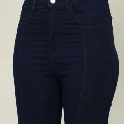 Ginger by Lifestyle Navy Cotton Mid Rise Jeans image 5