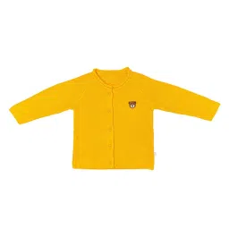 H by Hamleys Infants Boys Yellow Applique Full Sleeves Sweater image 1