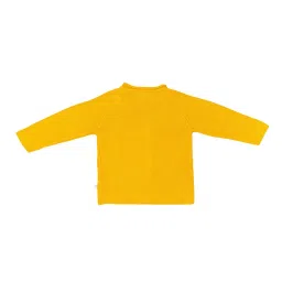 H by Hamleys Infants Boys Yellow Applique Full Sleeves Sweater image 2