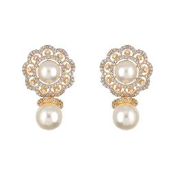 Saraf RS Jewellery Gold Statement Brass Earrings for Women-picture-15