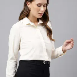 English Navy Beige Regular Fit Shirt-image-86
