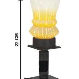 SOMIL Decorative Glass Shade Table Lamp image 4