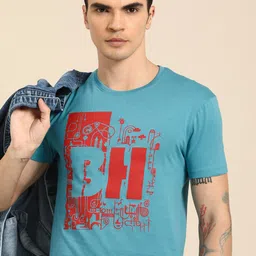 Being Human Men Graphic & Brand Logo Print Pure Cotton T-shirt-picture-24