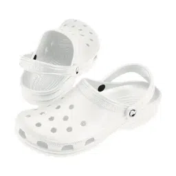 Crocs Unisex Classic White Clogs image 5