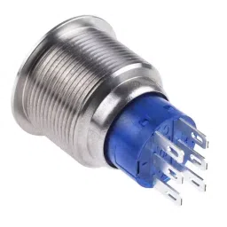 RS PRO Push Button Switch Momentary Panel Mount 22.2 mm Cutout DPDT 250 V AC, 1759310 image 5