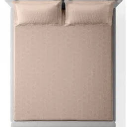 SANSAAR A D'DECOR BRAND LIVE CONSCIOUSLY Jqd071-Ravel-Pink Tint King Bedsheet with 2 Pillow Covers image 3