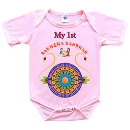 Cute Pals Infants Kids Printed Round Neck Cotton Bodysuit-picture-21