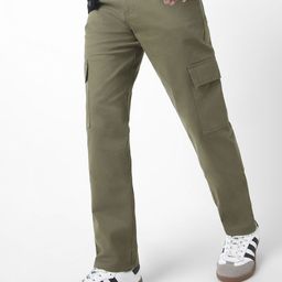 Urbano Fashion Men Regular Fit Solid Cargo Chino Pant with 6 Pockets Stretchable-picture-20