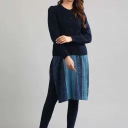 Aurelia Navy Regular Fit Sweater image 5