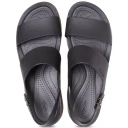 Crocs Brooklyn Black Back Strap Sandals image 3