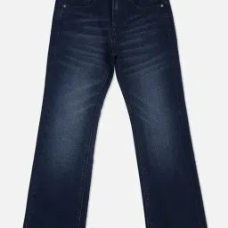 Pepe Jeans Kids Dark Blue Solid Bootcut Jeans-image-72